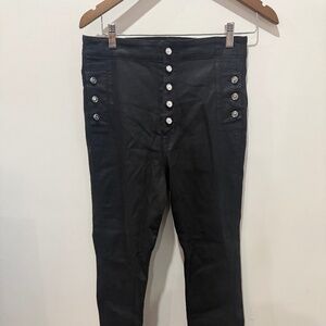 J Brand Coated Black Jeans
